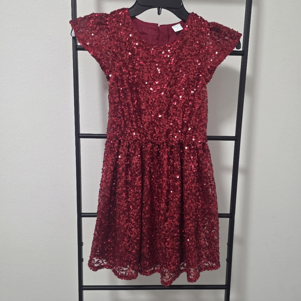 Edgehill Collection Glittering Red Kids Dress